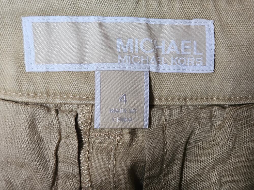 Michael Kors Stretch Organic Cotton Cargo Pants Size 4